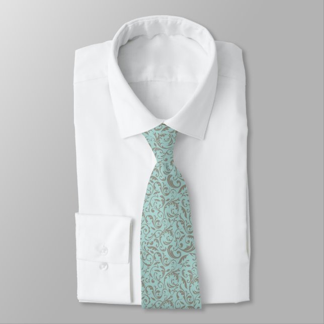 Gravata Masculina Estampa Damasco (Amarrado)