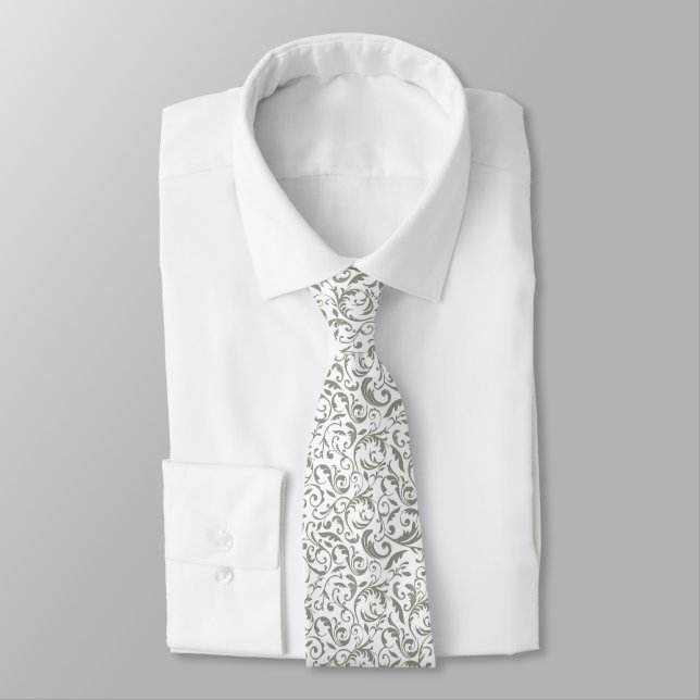 Gravata Masculina Estampa Damasko (Amarrado)
