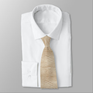 Gravata masculina estampada de crocodilo