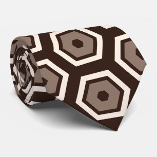 Gravata Masculina Hexágonos Camadas