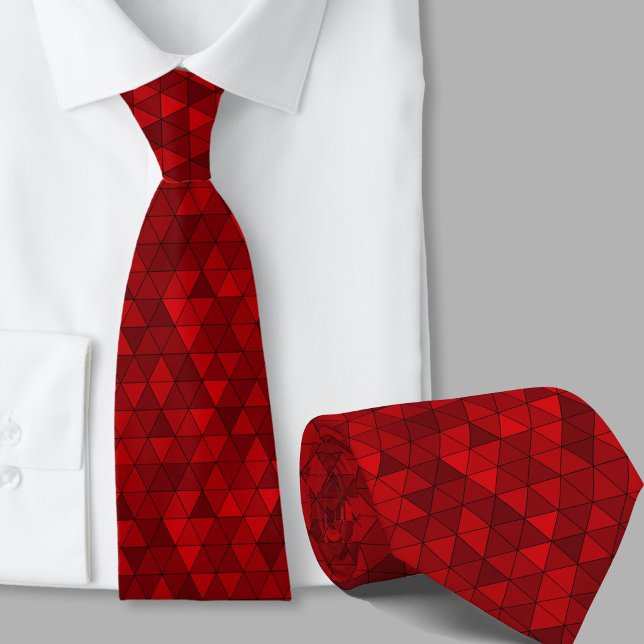 Gravata masculina moderna com padrão geométrico de (Criador carregado)