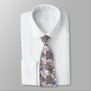 Gravata Masculina Palmeiras Tropicais