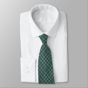 Gravata masculina xadrez azul e verde