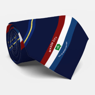 Gravata Mason City (Iowa), bandeira da cidade, Neck Tie