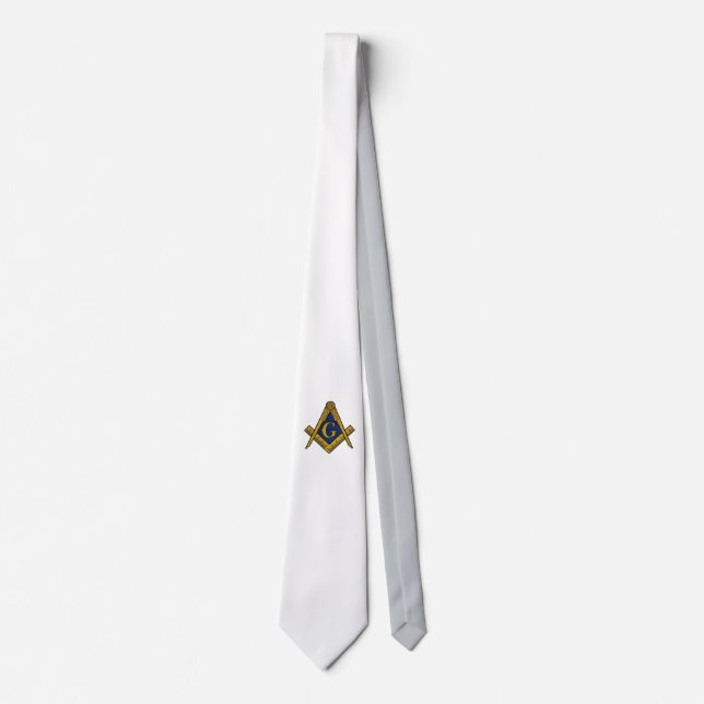 GRAVATA MASONS PERSONALIZADOS (BRANCO) (Frente)