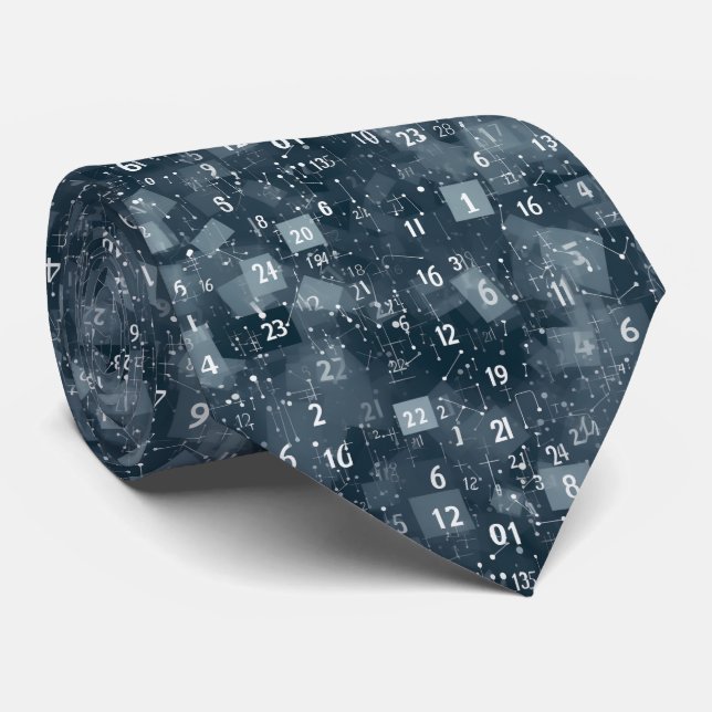 Gravata Math Abstrato Tie (Rolled)