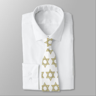 Gravata Matzoh Star de David Neck Tie