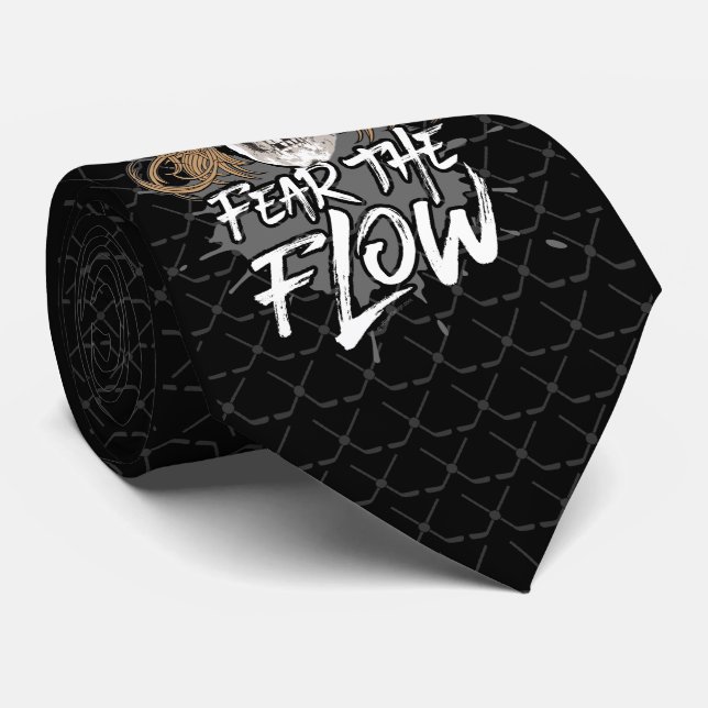 Gravata Medo do Fluxo (cabelo de hóquei) (Rolled)