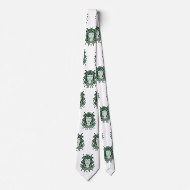 Gravata Medusa Gorgo Cobra Gorgon Monstro Mitologia Grega (Frente)