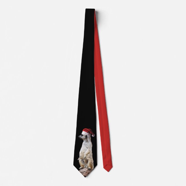 Gravata Meerkat Santa Claus (Frente)