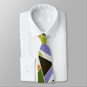 Gravata Meio século Mondrian abstrato moderno geométrico