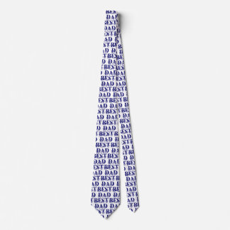 Gravata Melhor Pai com Sinalizadores Texto Azul