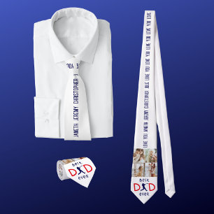 Gravata Melhor Pai de Fotos da Família Moderna 4 Nunca Dia