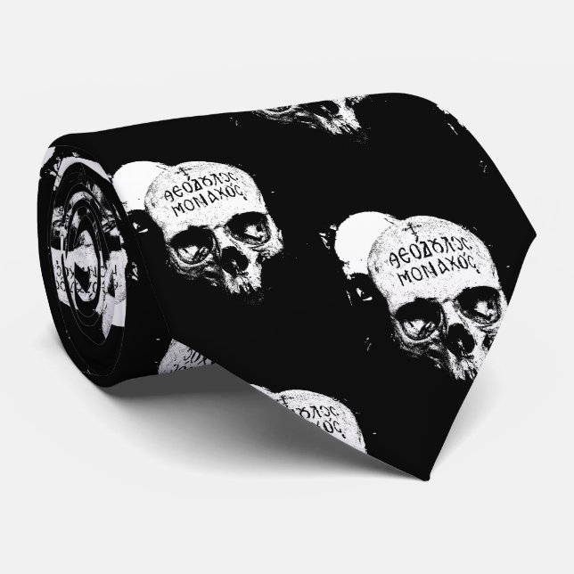 Gravata Memento Mori Neck Tie (Rolled)