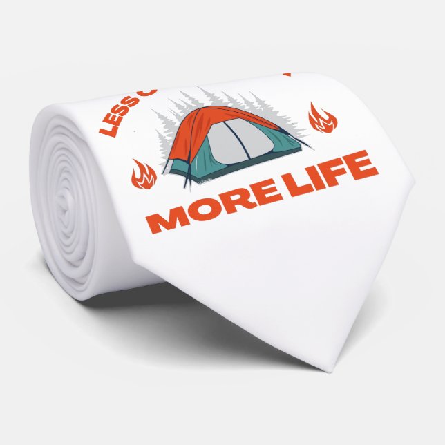 Gravata MENOS CONFORTO MAIS Viagem de acampamento (Rolled)