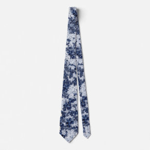 Gravata Mens Blue Floral Casada
