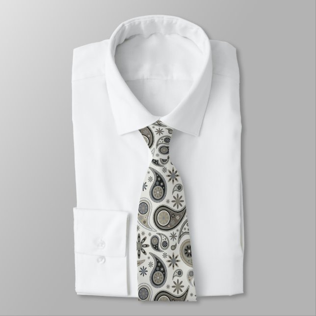 Gravata Mens Paisley Pattern Neck (Amarrado)
