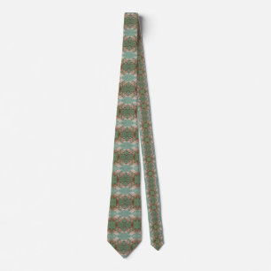 Gravata Mens Tie com design de folha Gingko