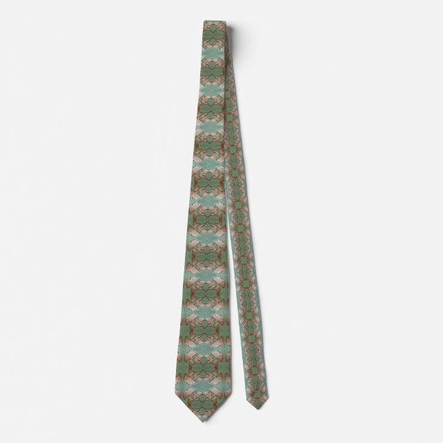 Gravata Mens Tie com design de folha Gingko (Frente)
