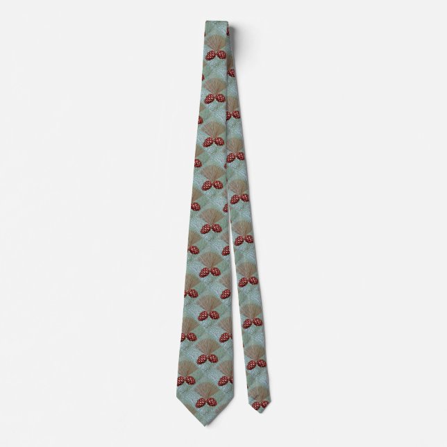 Gravata Mens Tie com pinecone design (Frente)