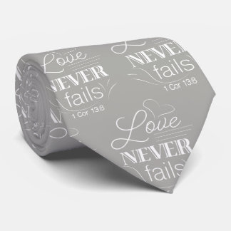Gravata Mens Tie, O Amor Nunca Falha