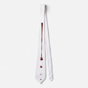 Gravata Mens Vestidos Tie zombie vampiro de sangue Gótico