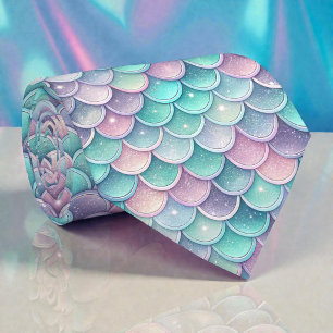 Gravata Mermaid Glam Cores Pastel