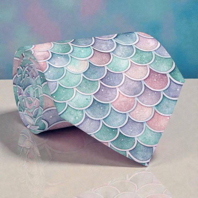 Gravata Mermaid Glam Cores Pastel (Criador carregado)