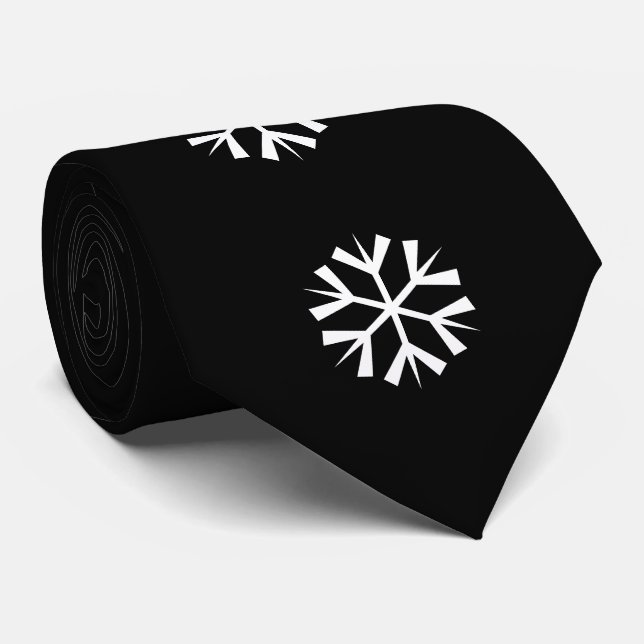 GRAVATA MERRY CHRISTMAS SNOWFLAKE (Rolled)