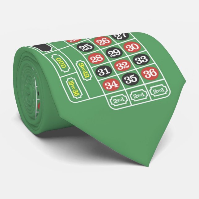 Gravata MESA de Roulette OPUS - Duplo Lado (Rolled)