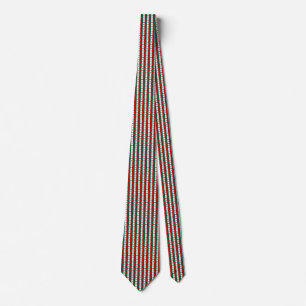 Gravata Mexico Flag Honeycomb Tie