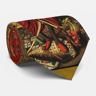 Gravata Michael Archangel Derrotando O Diabo