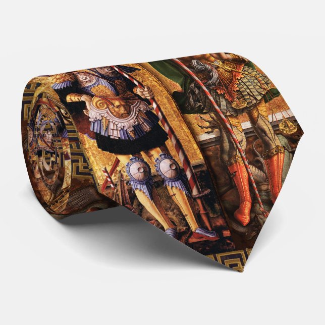 Gravata Michael Archangel e o Santo George com Dragão (Rolled)