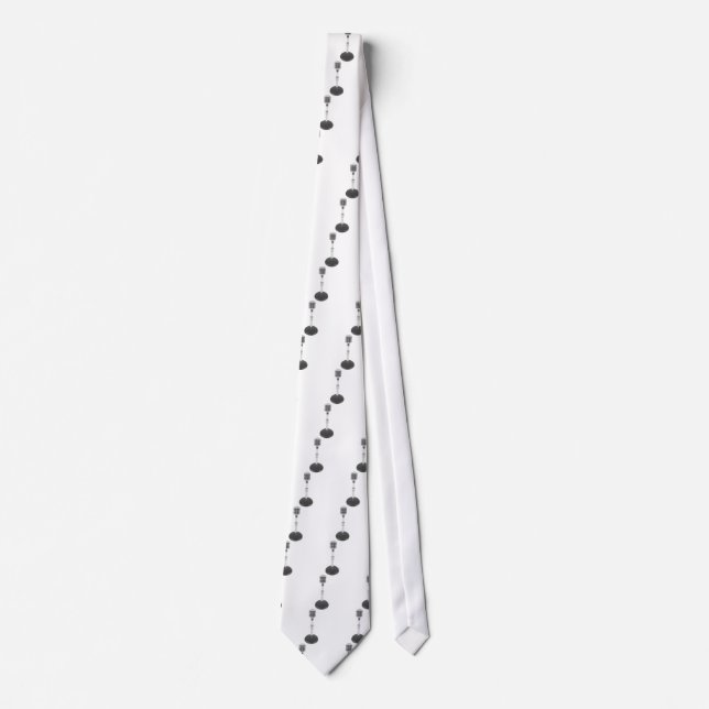 Gravata Microfone oval (Frente)