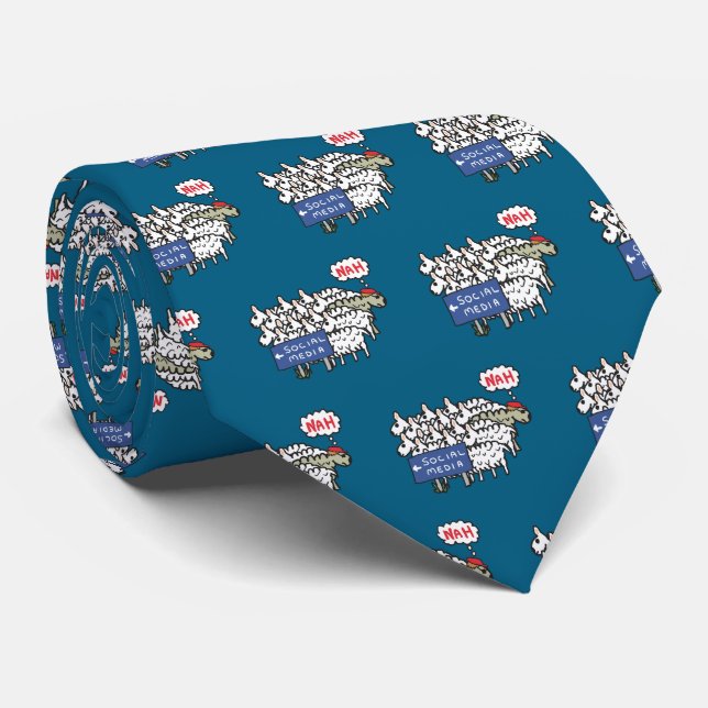 Gravata Mídia antissocial (Rolled)