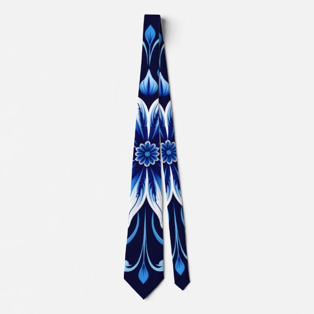 gravata midnight bloom (Frente)