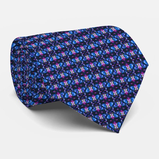 Gravata Midnight Mosaic Tie (Rolled)