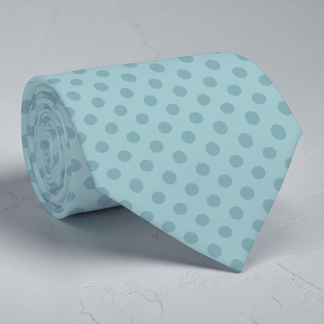 Gravata Mini Bolinhas Azul Turquesa Boho (Criador carregado)