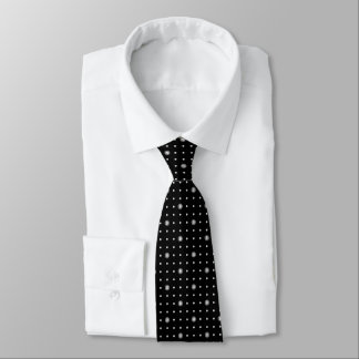 Gravata Minimalist Bitcoin Polka Dots Necktie (Black)