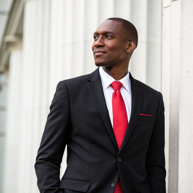 Gravata Mínimo Simples de Red Professional Corporativo (Criador carregado)