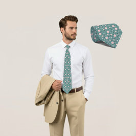 Gravata Mint Geo Hexagon & Charcoal Triangle Tie