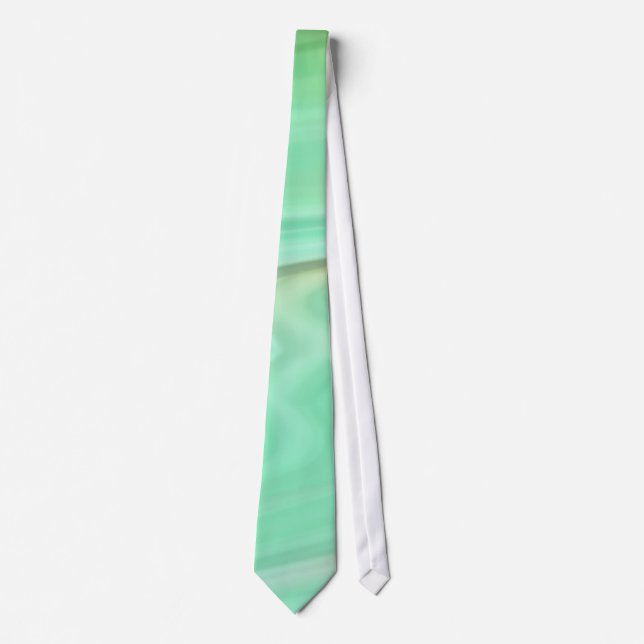 Gravata Mint Green Marble – Elegant Abstract Pattern  (Frente)