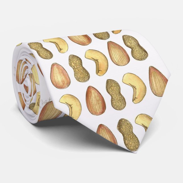 Gravata Mistura de Loucos Cocktail Peanuts Cachorros de Ca (Rolled)