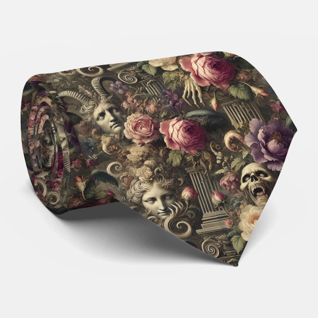 Gravata Mitos Manifestantes - Vitoriano Gótico (Rolled)