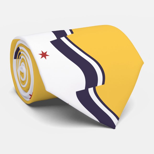 Gravata Mochila com texto desenhado (Rolled)