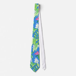 Gravata Mock Orange e Weigelia Necktie