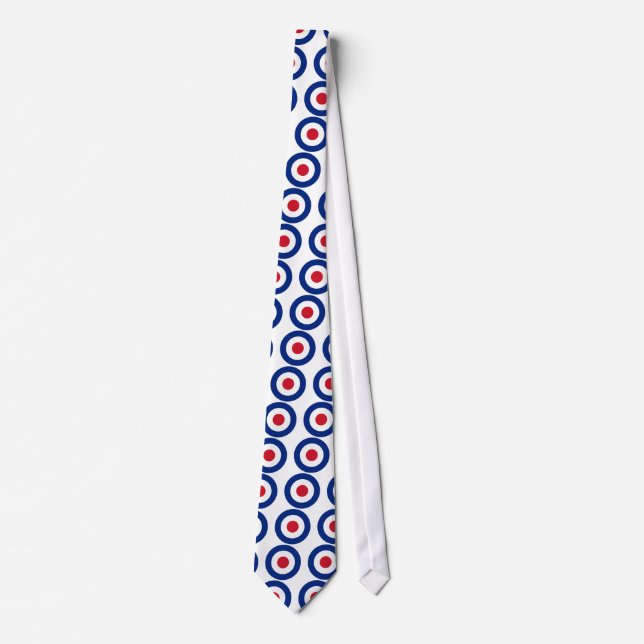 Gravata MOD Azul, Vermelho e Branco (Frente)