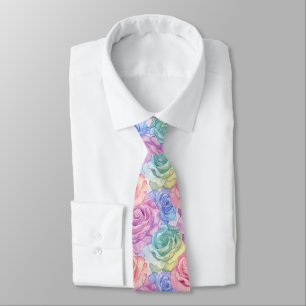 Gravata Moda Masculina Elegante Flor Rosa