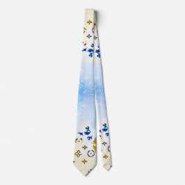 Gravata modern blue camouflage