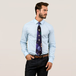 Gravata Modern Glamour - azul zafiro, verde, púrpura